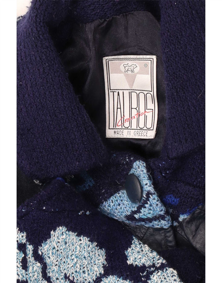 Tauros Creation Capa para Mujer Talla única Azul Marino Fair Isle