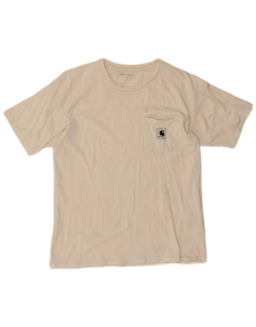 Carhartt - Camiseta para hombre, talla pequeña, algodón blanco