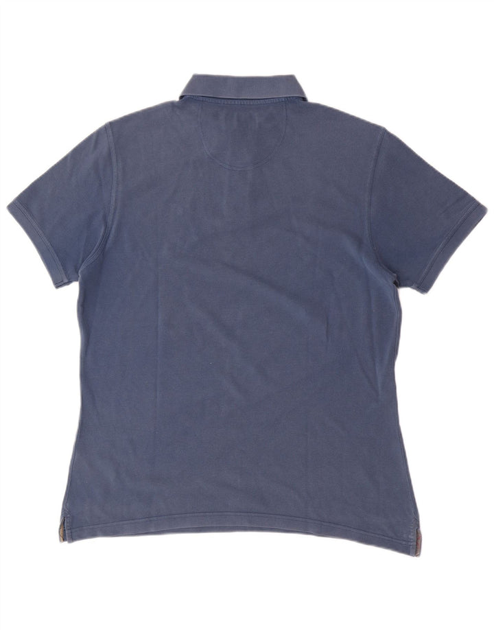Polo Barbour Para Hombre Azul Grande