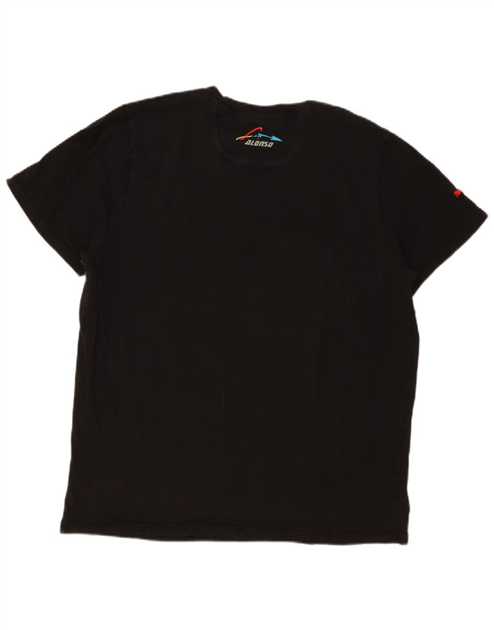 Puma Camiseta gráfica para hombre Top 2XL Negro