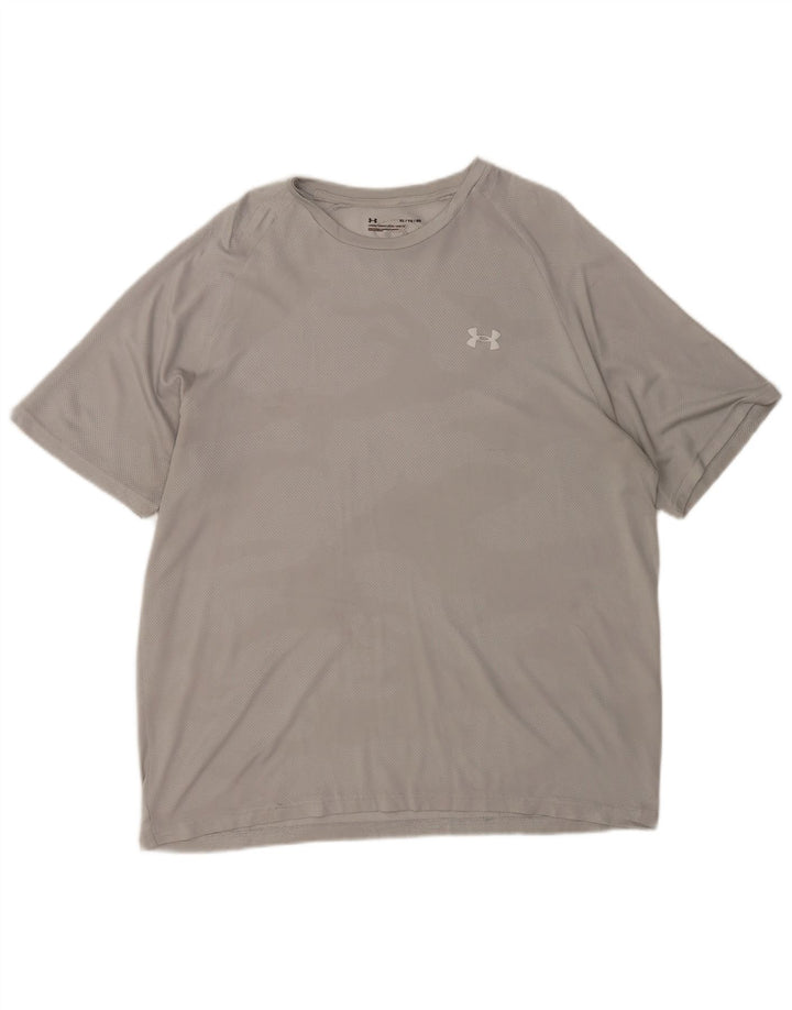 Under Armour Hombres XL Gris Camuflaje Poliéster