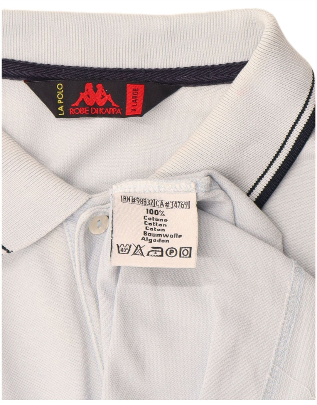 Kappa Polo Hombre XL Algodón Azul