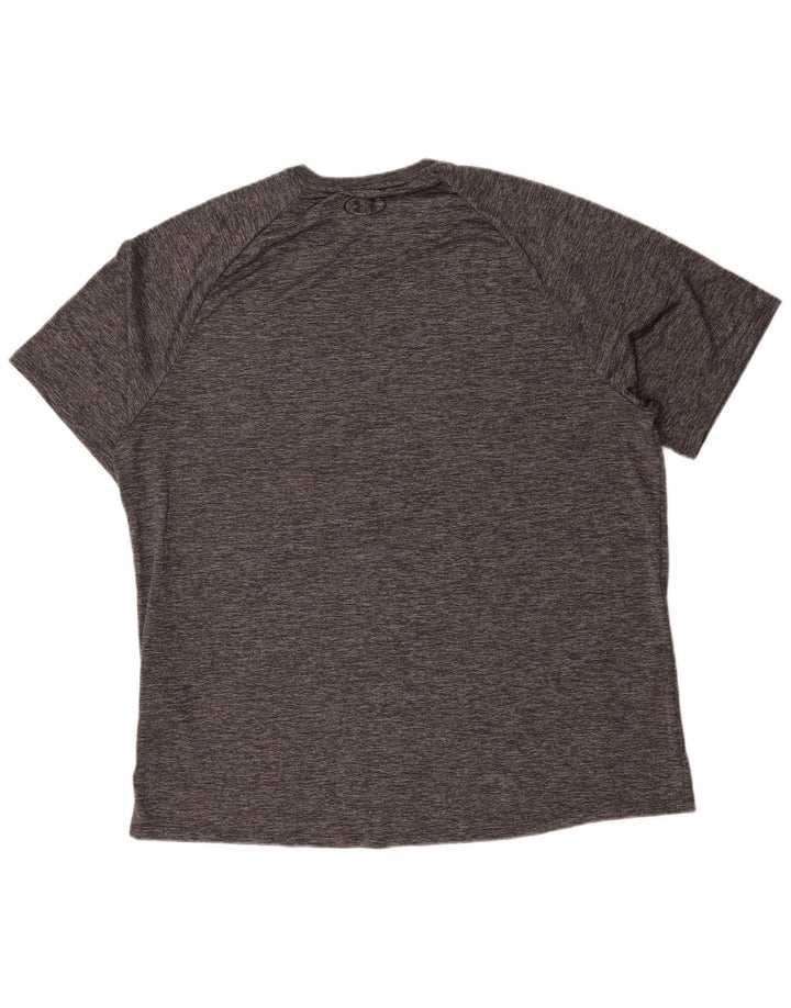 Under Armour Camiseta para hombre Top 2XL Poliéster moteado gris