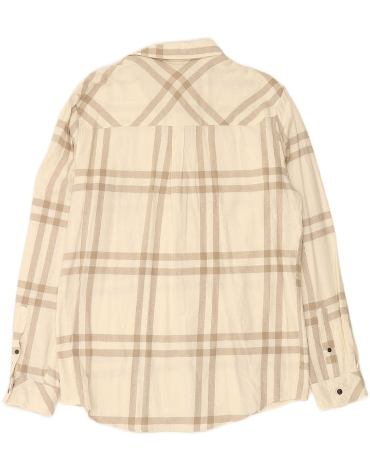SALTROCK Mens Flannel Shirt XL White Check Cotton Vintage Saltrock and Second-Hand Saltrock from Messina Hembry 