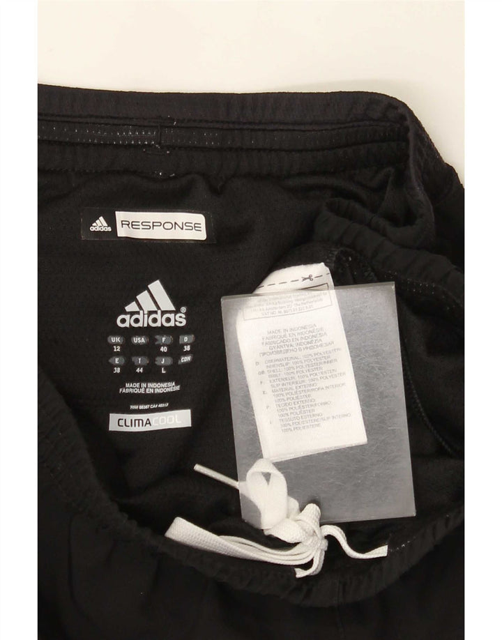 Adidas Mujer Climacool Sport Shorts UK 12 Medio Negro Poliéster