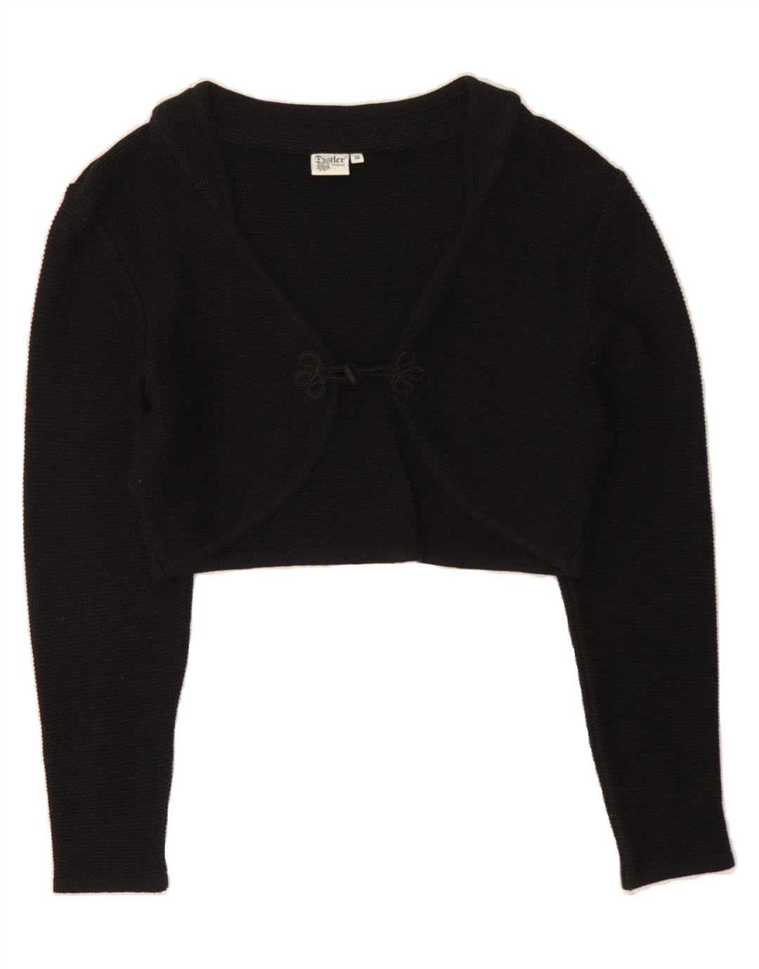 DISTLER Womens Bolero Jumper EU 38 Medium Black Vintage Distler and Second-Hand Distler from Messina Hembry 