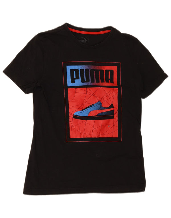 Puma Camiseta gráfica para niño 13-14 años XL Algodón negro