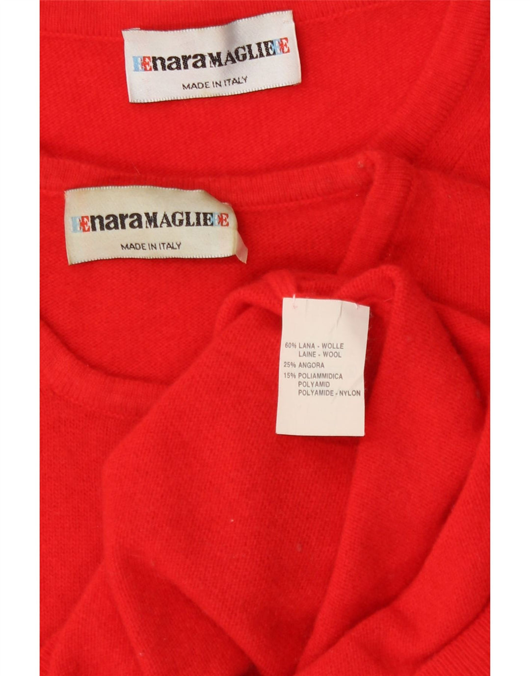 Enara Maglie Conjunto de 2 piezas para mujer UK 44 Lana roja mediana