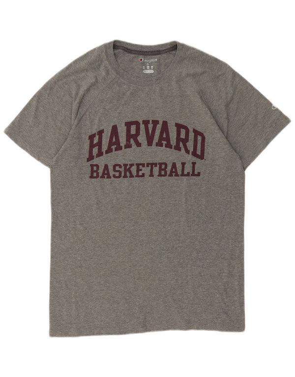 CHAMPION Camiseta estampada Harvard para hombre Top gris medio moteado
