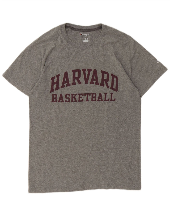 CHAMPION Camiseta estampada Harvard para hombre Top gris medio moteado