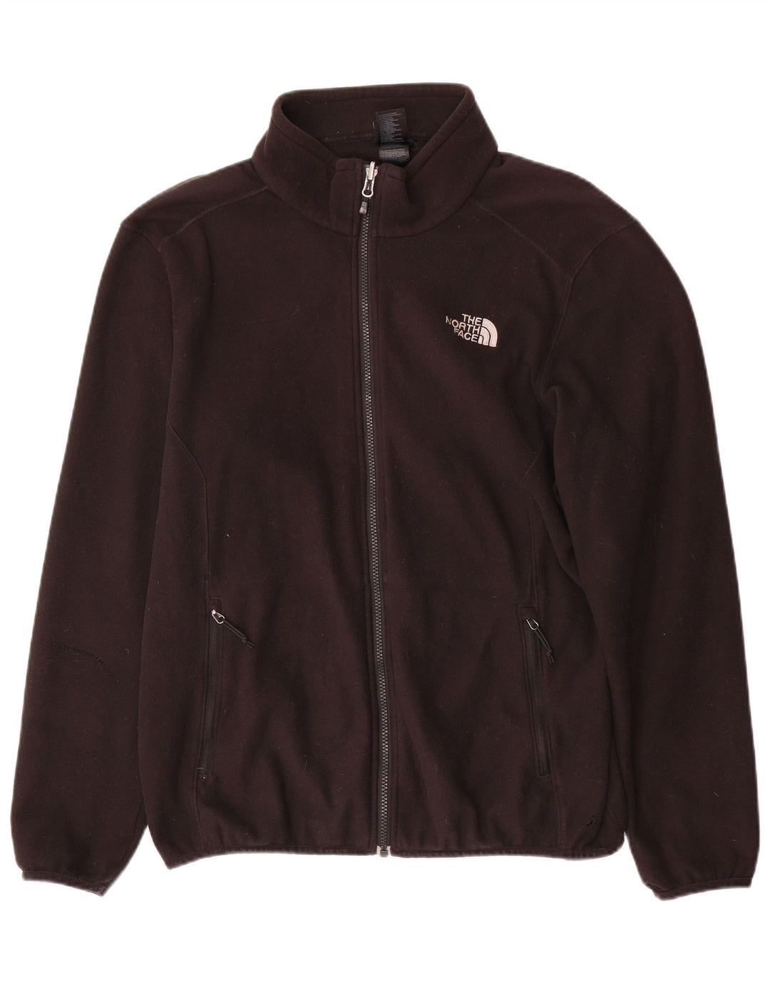 The North Face Chaqueta polar con forro para hombre, talla 40, poliéster negro grande