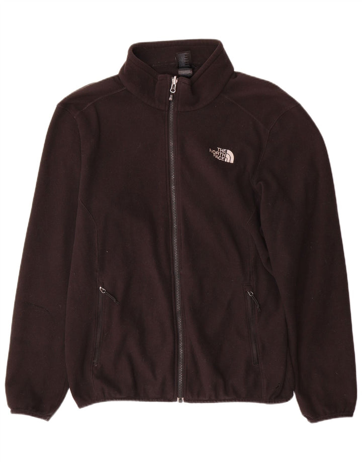 The North Face Chaqueta polar con forro para hombre, talla 40, poliéster negro grande