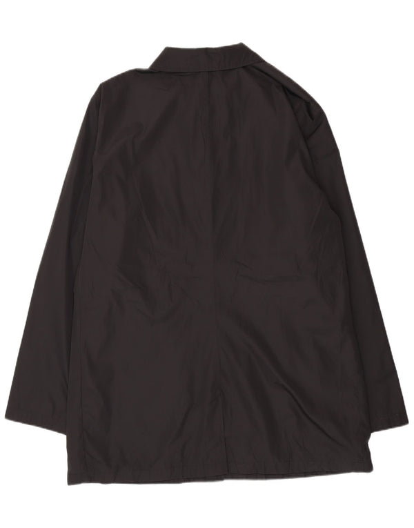 Marks & Spencer Chaqueta impermeable para hombre UK 42 XL Poliéster negro