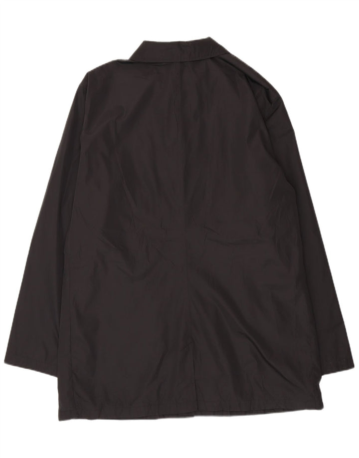 Marks & Spencer Chaqueta impermeable para hombre UK 42 XL Poliéster negro