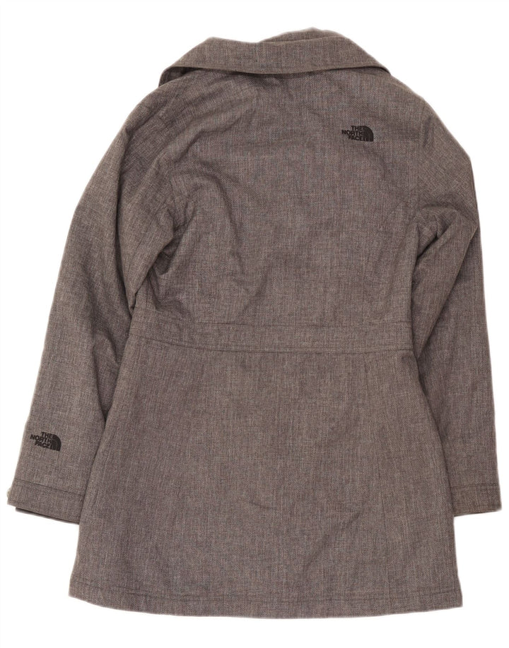 The North Face Abrigo cruzado para mujer UK 10 Pequeño poliéster gris