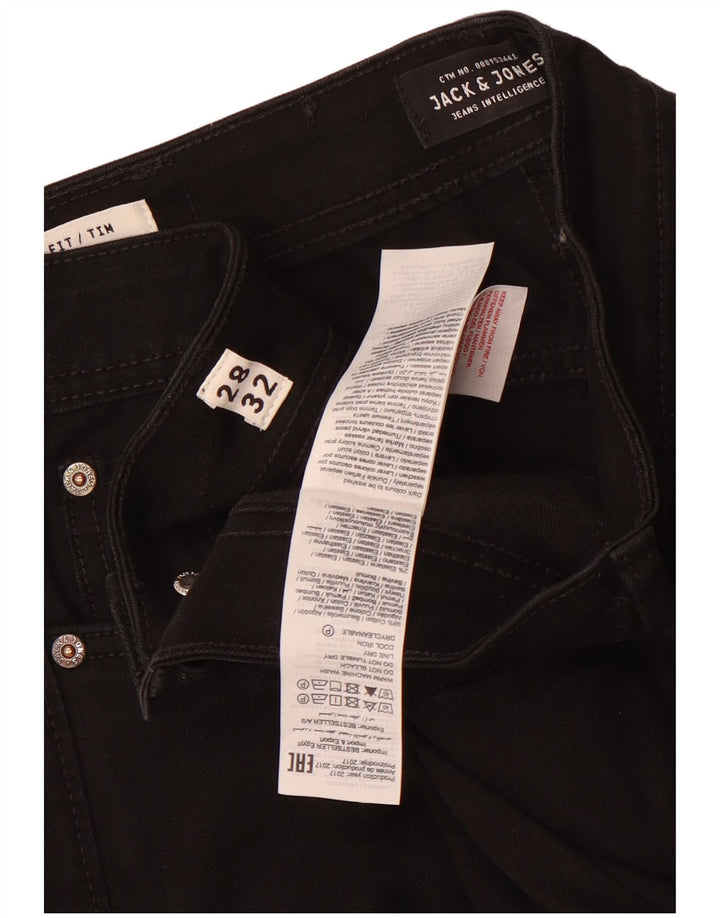 Jack & Jones Tim Slim Jeans para Hombre W28 L32 Algodón Negro