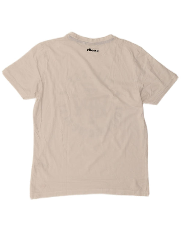Ellesse Camiseta gráfica para mujer Top UK 44 Medium White Cotton