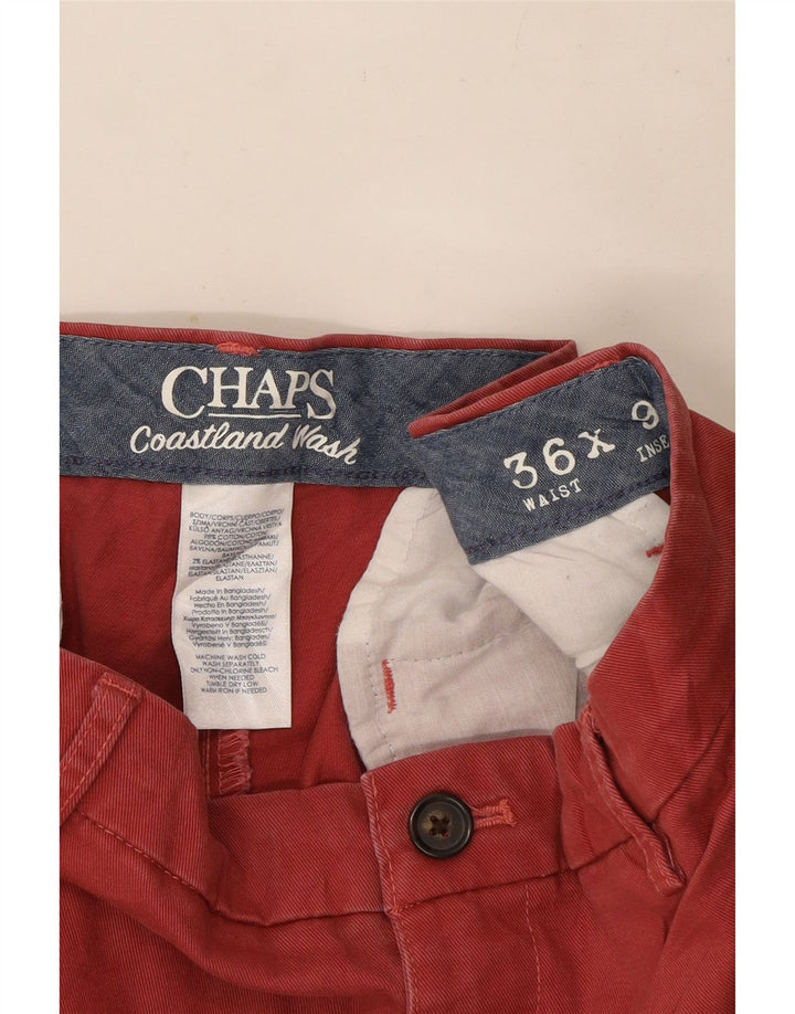 Chaps Pantalones cortos chinos para hombre W36 grande de algodón rojo