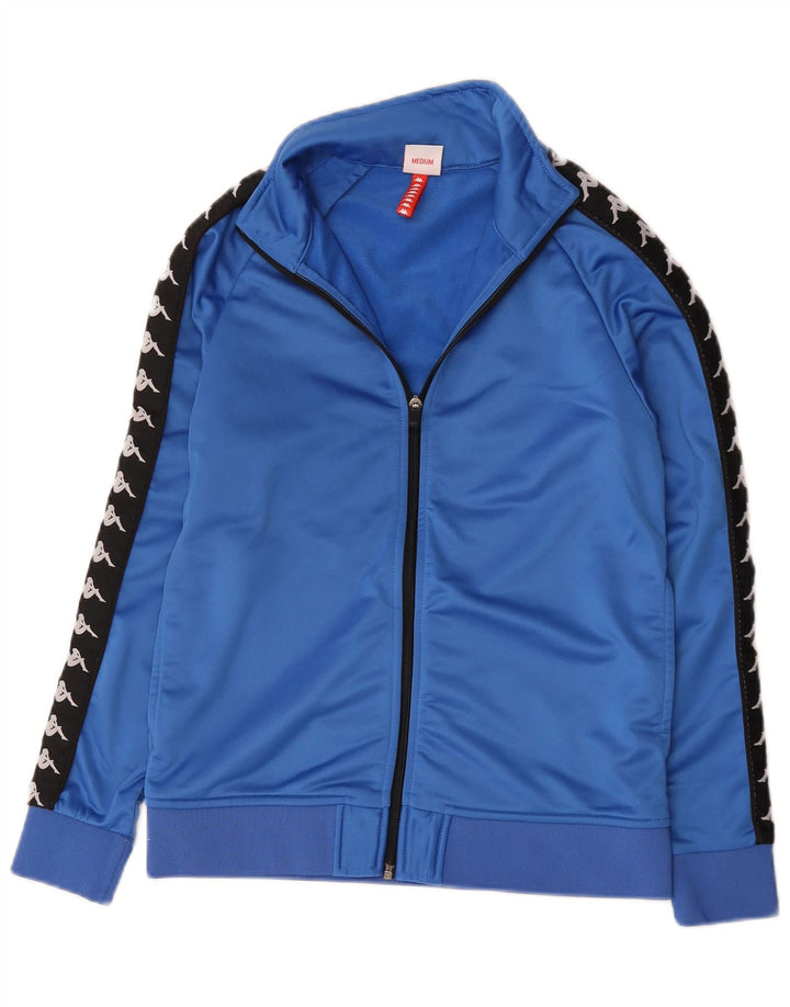 Kappa Chaqueta de chándal gráfica para mujer UK 40 Medium Blue Colourblock
