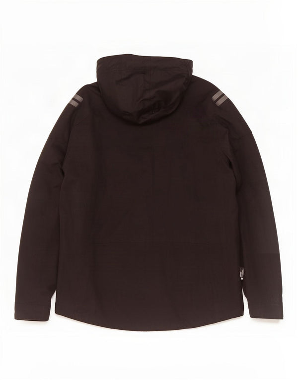 Chaqueta impermeable con capucha para hombre Mountain Warehouse UK 44 2XL Poliéster negro