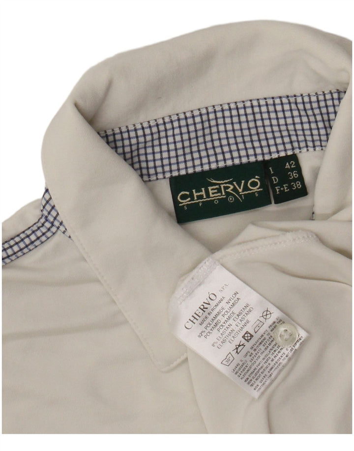 Polo Chervo Mujer IT 42 Medio Blanco Poliamida