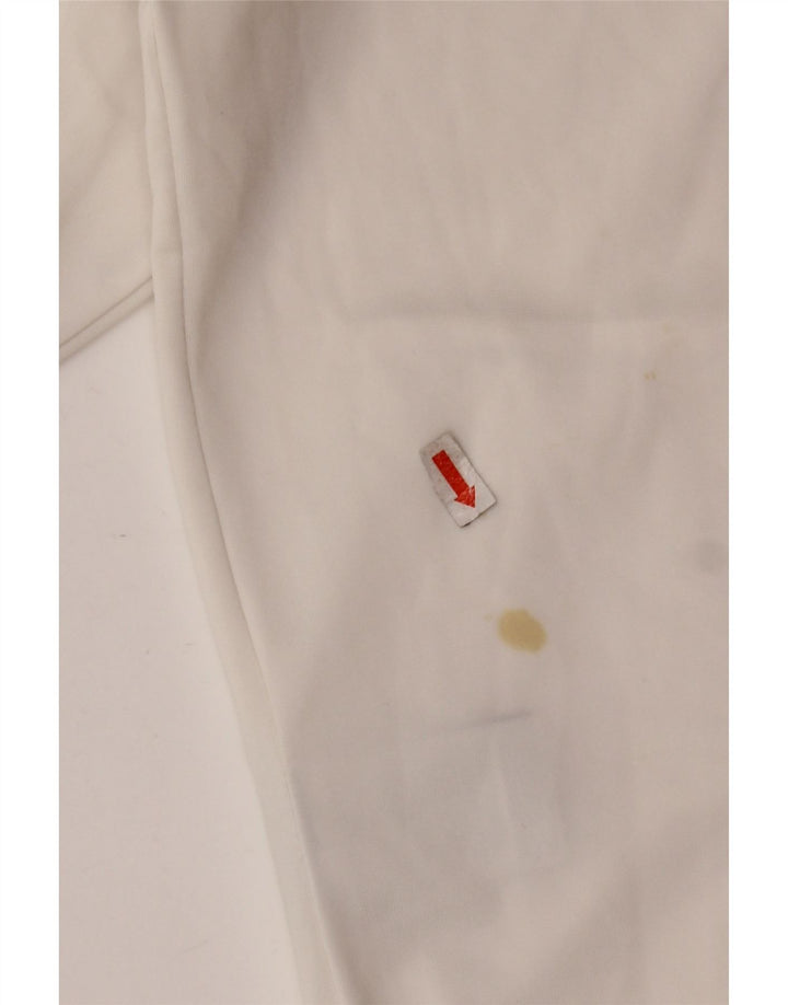 FILA Chaqueta de chándal para mujer UK 12 Mediana Poliéster blanco