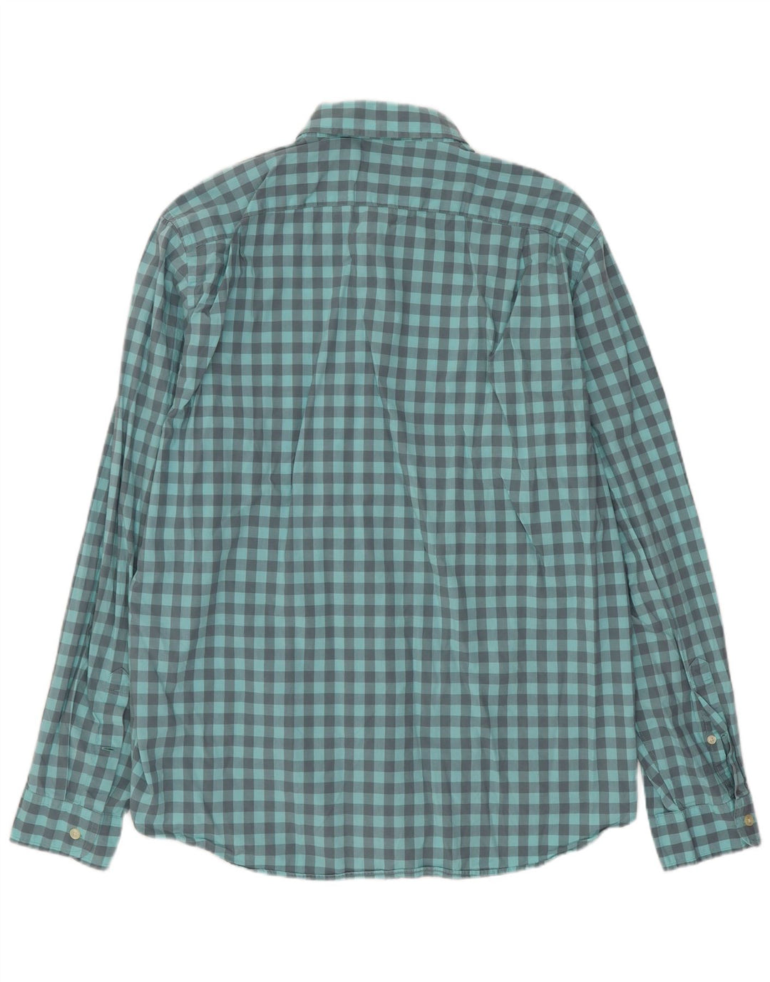 Camisa J. Crew para hombre de algodón a cuadros azul grande