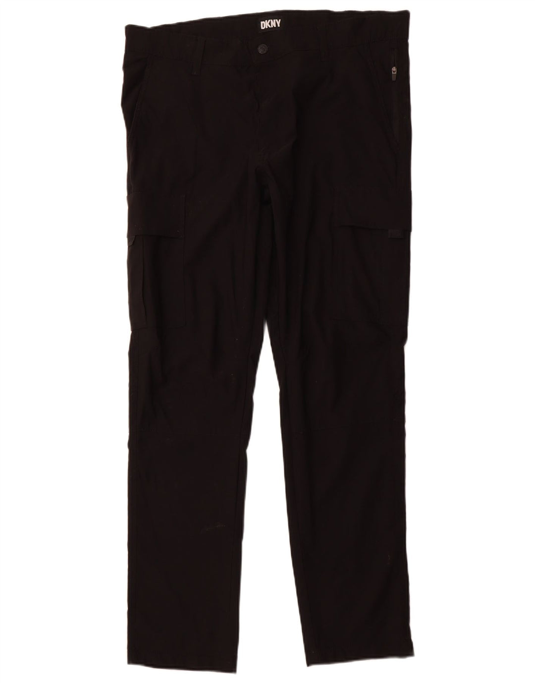 Dkny Pantalones cargo ajustados para hombre W34 L32 Nylon negro