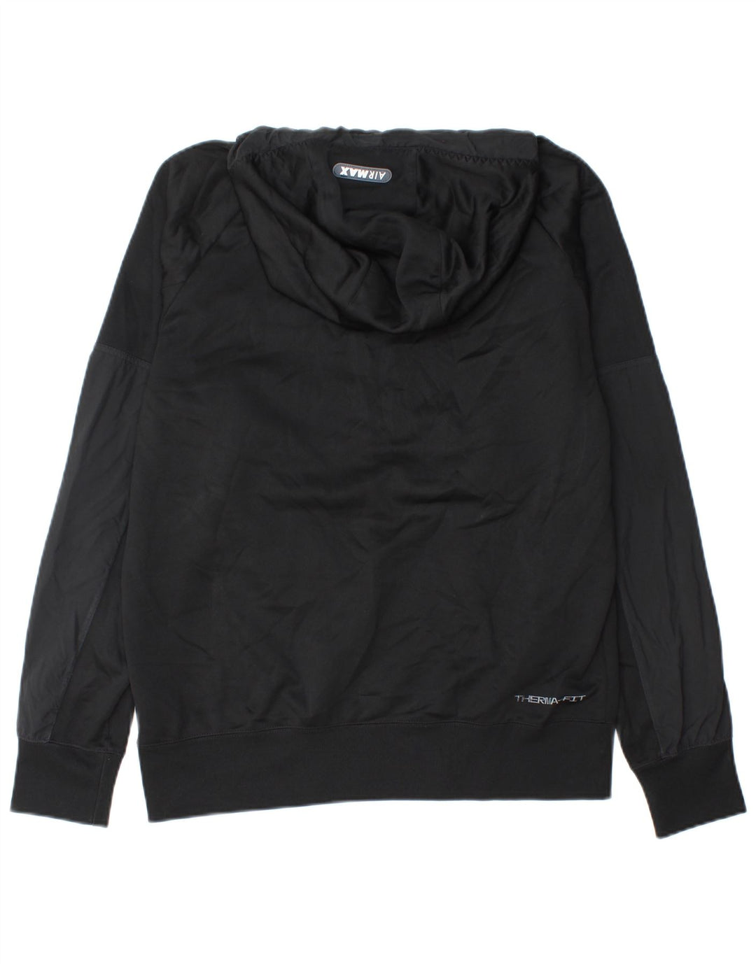 Nike Hombre Therma-Fit Sudadera con capucha Jersey Mediano Negro Poliéster