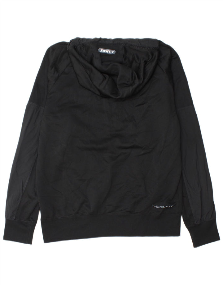 Nike Hombre Therma-Fit Sudadera con capucha Jersey Mediano Negro Poliéster