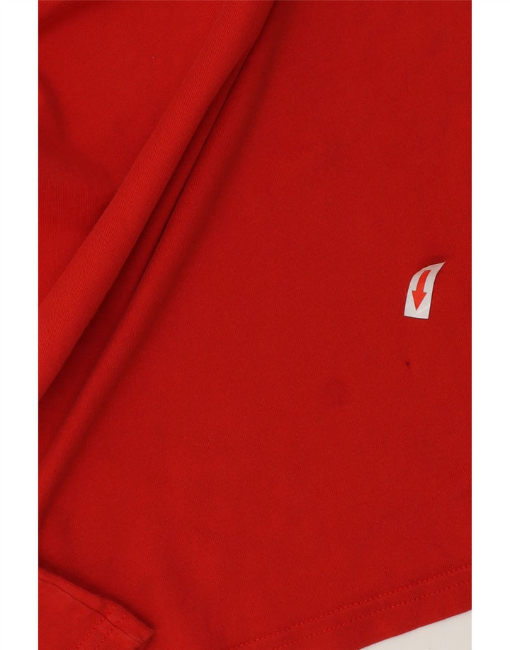 ADIDAS Camiseta gráfica para hombre Top Algodón rojo medio