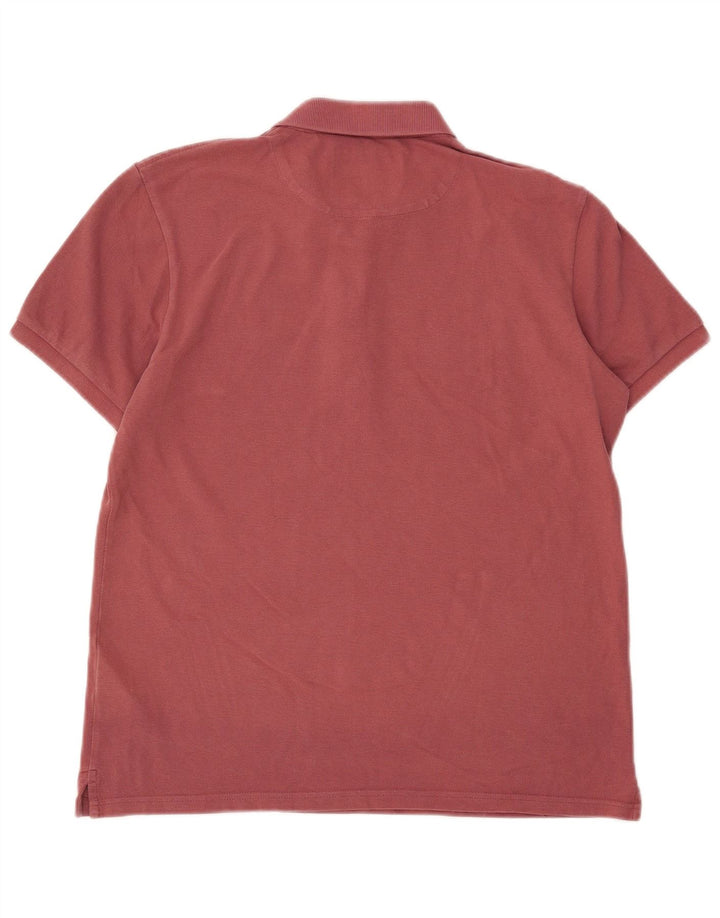 Lyle & Scott Polo para hombre, color granate mediano