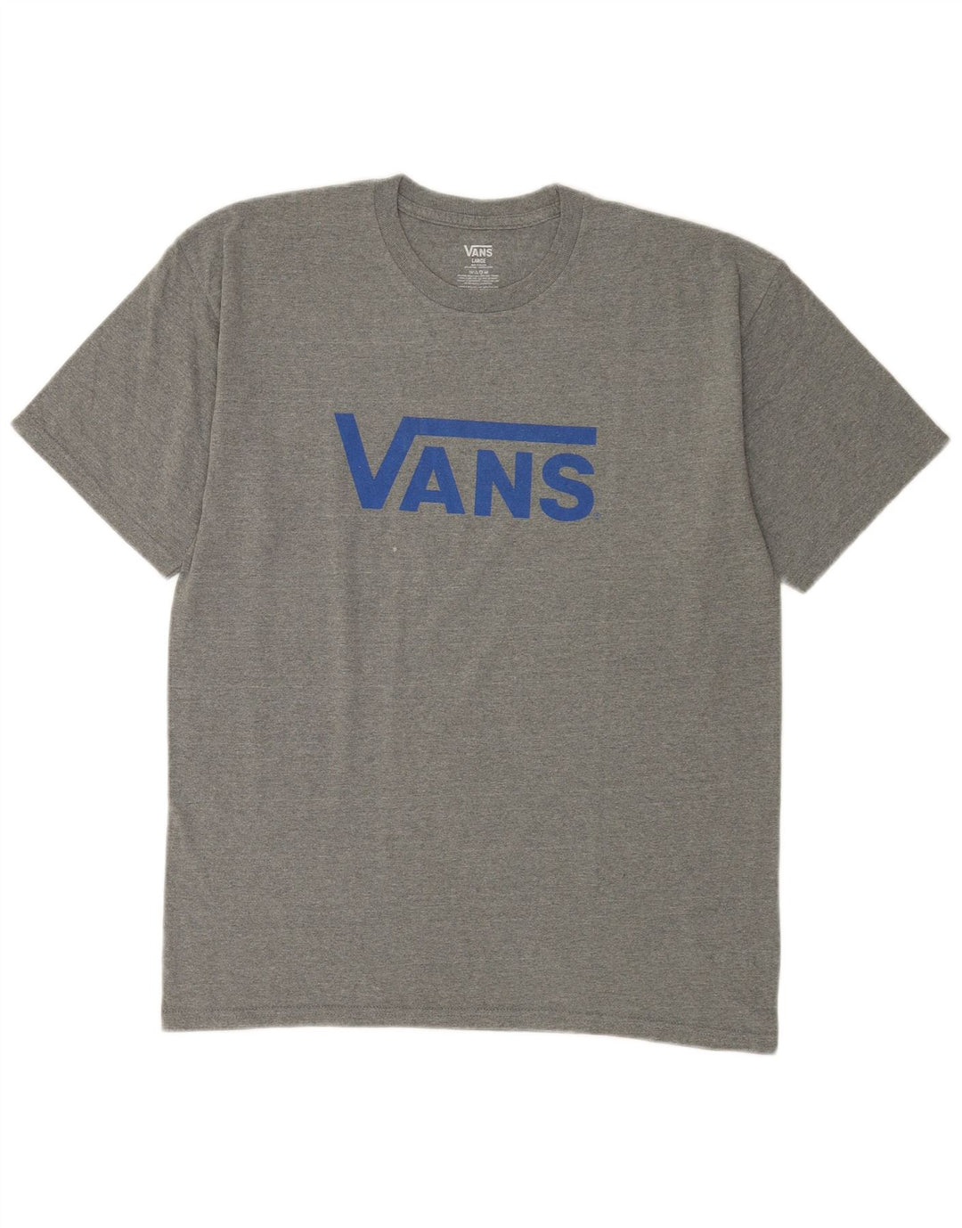 Vans Camiseta gráfica para hombre Top grande de algodón moteado gris