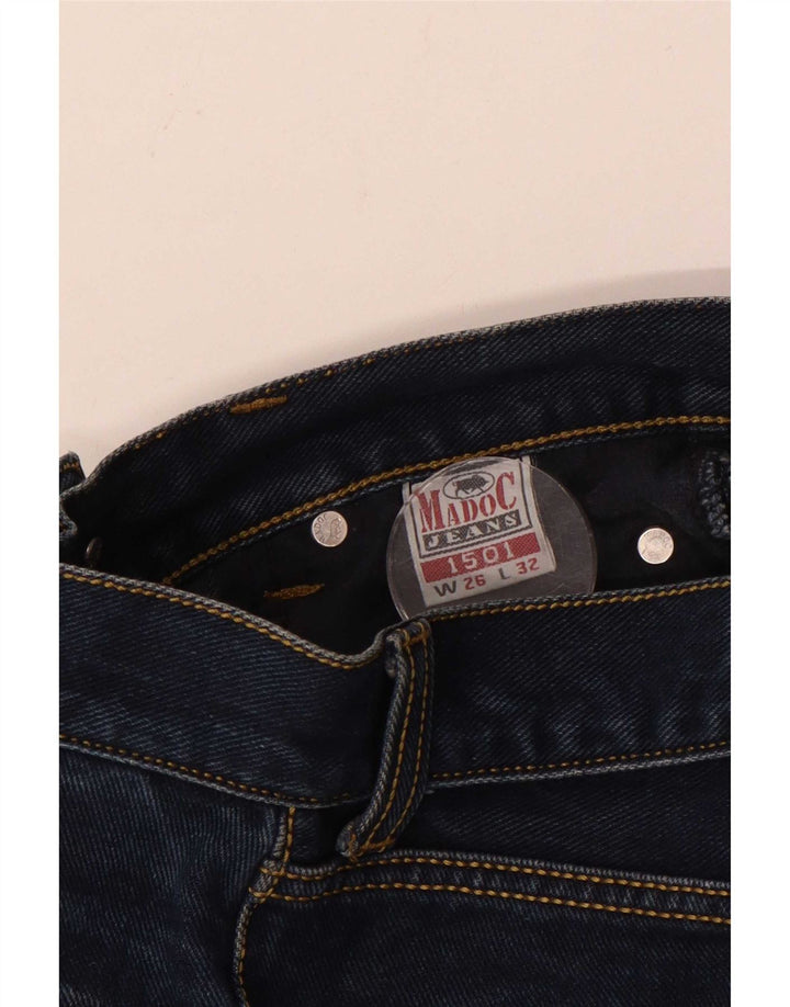 Vintage Mujer Bootcut Jeans W26 L29 Algodón Azul Marino