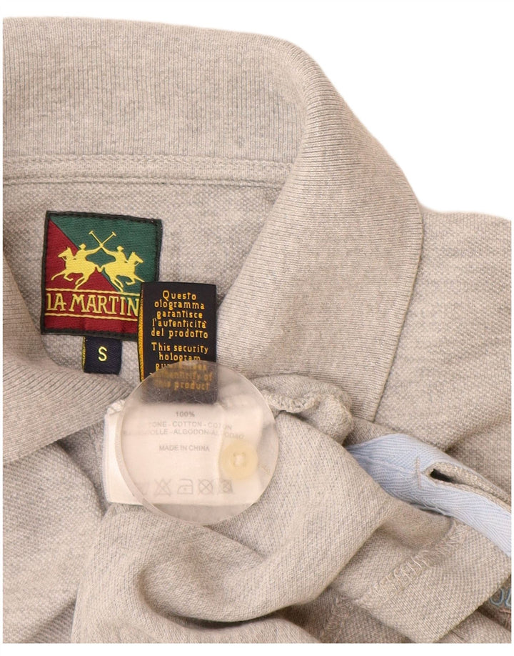 La Martina Polo Hombre Small Gris Algodón