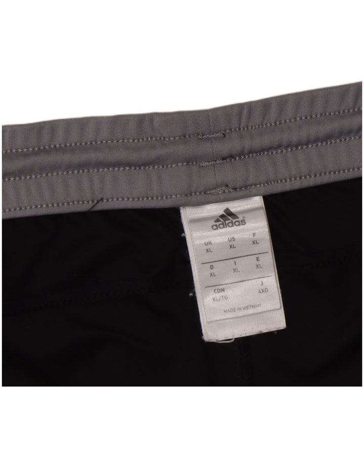 ADIDAS Pantalones cortos deportivos para hombre XL Poliéster color block negro