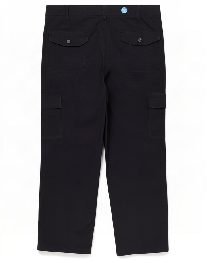 Dickies Pantalones cargo rectos para hombre W34 L26 Poliéster azul marino