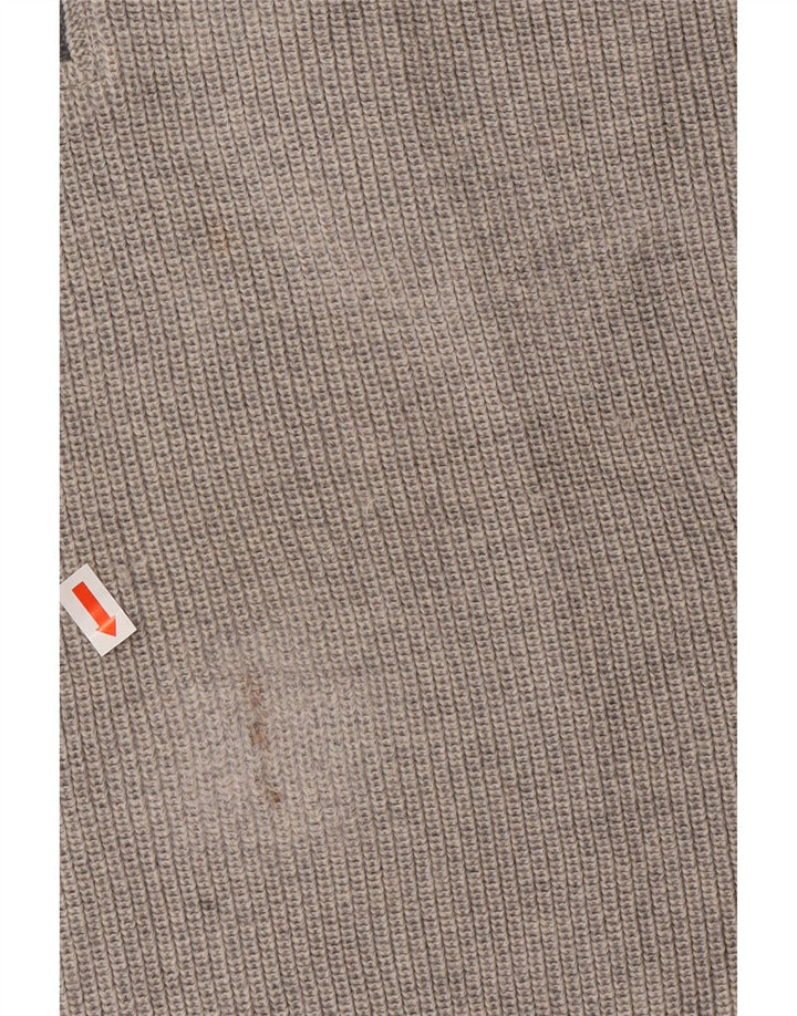 PAUL & SHARK Mens Zip Neck Jumper Sweater Large Grey New Wool Vintage Paul & Shark and Second-Hand Paul & Shark from Messina Hembry 
