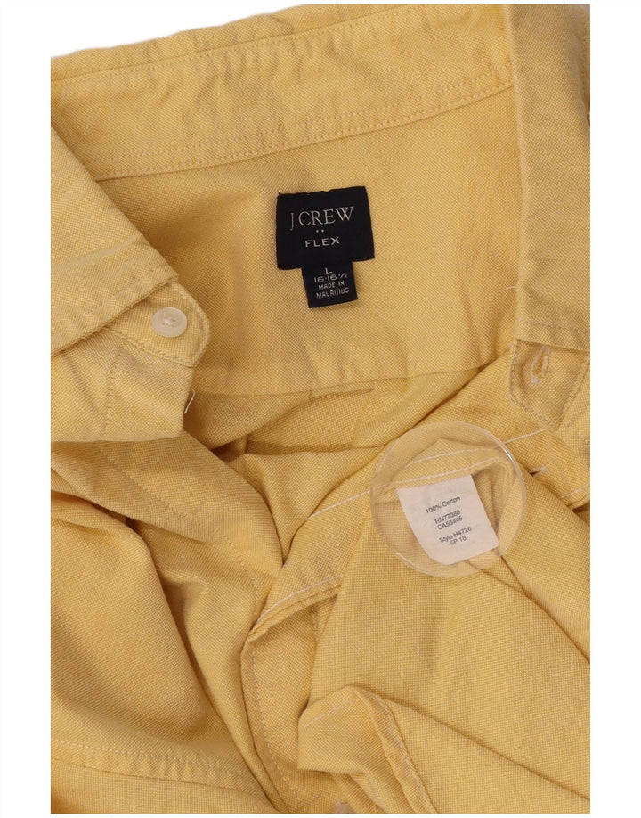 J. Crew Camisa para hombre Talla 16 1/2 Grande Algodón amarillo