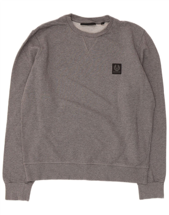Belstaff Sudadera para mujer Jumper UK 20 2XL Gris Algodón