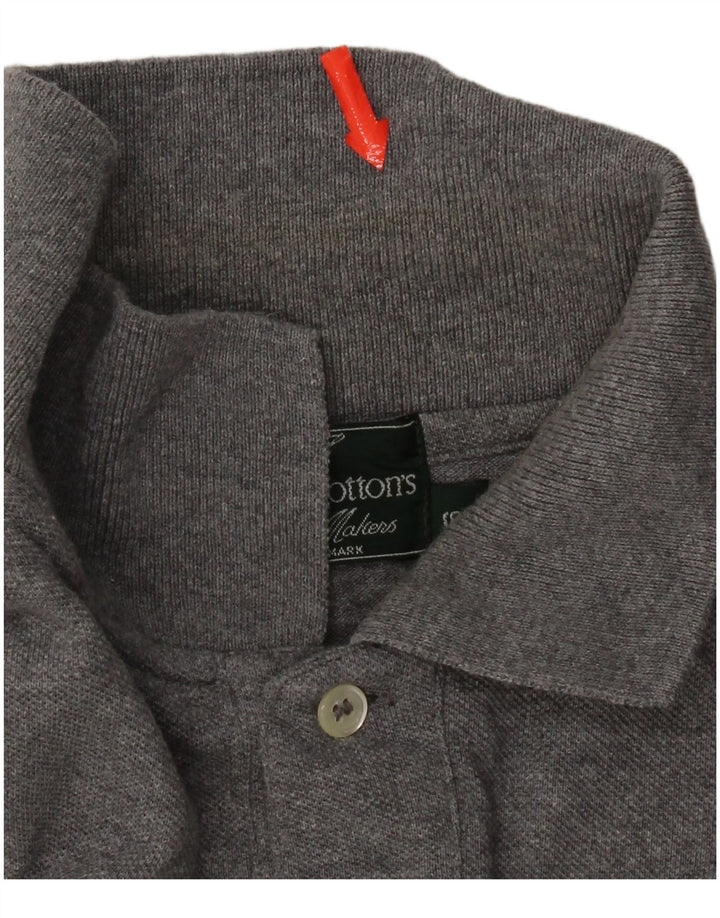 Henry Cottons Polo para hombre pequeño algodón gris