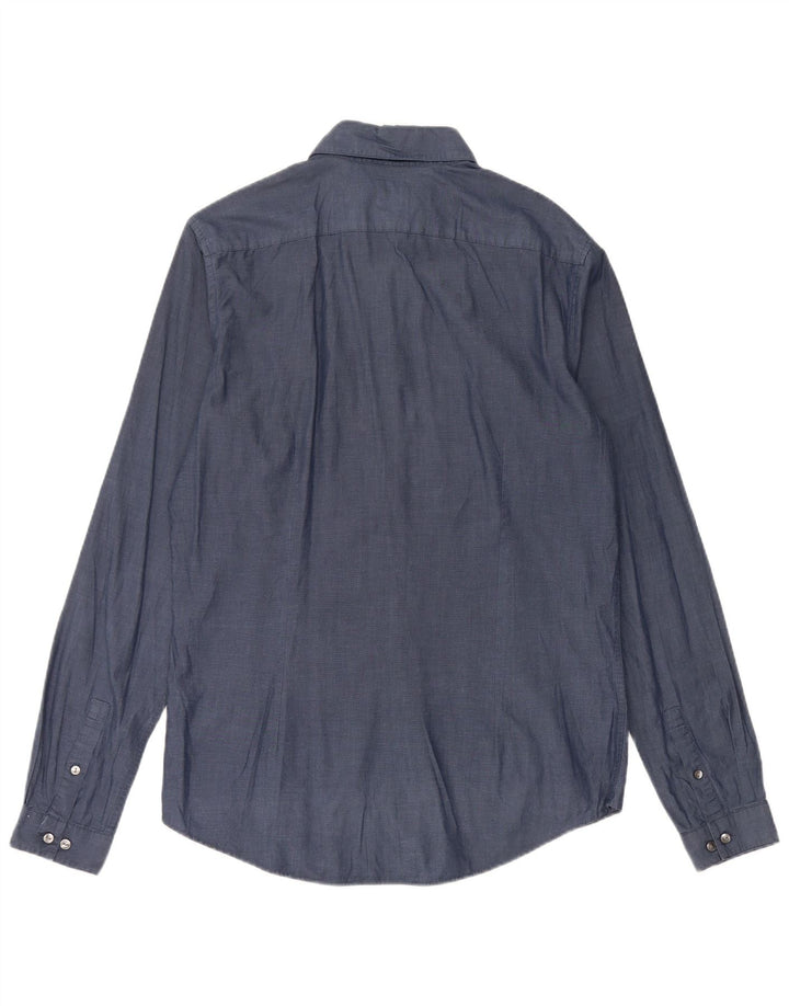 Camisa CALVIN KLEIN Slim Fit para hombre Talla 40 Mediana Azul marino Algodón