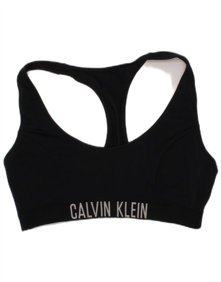 Calvin Klein Top Deportivo Gráfico Para Mujer Poliamida Negra Mediana