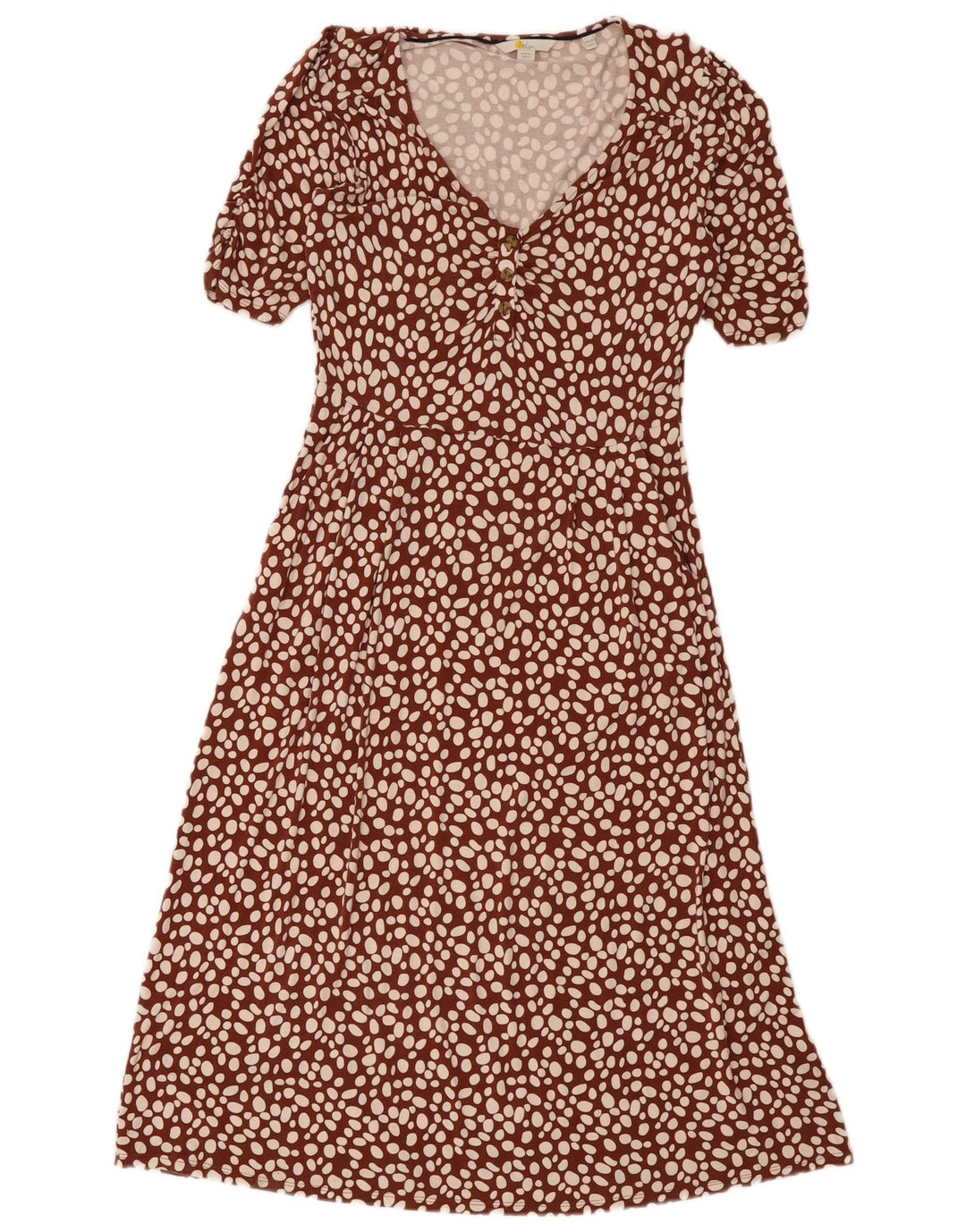 Vestido largo Boden para mujer UK 42 Marrón medio manchado