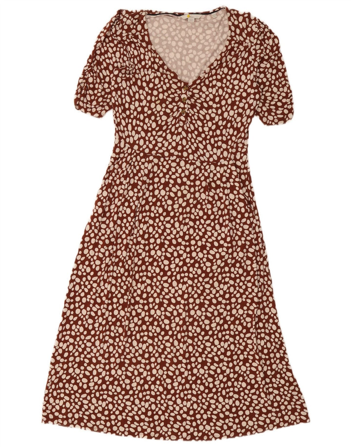 Vestido largo Boden para mujer UK 42 Marrón medio manchado