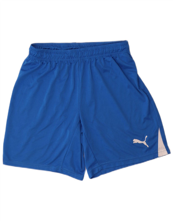 PUMA Pantalones cortos deportivos para hombre poliéster azul grande