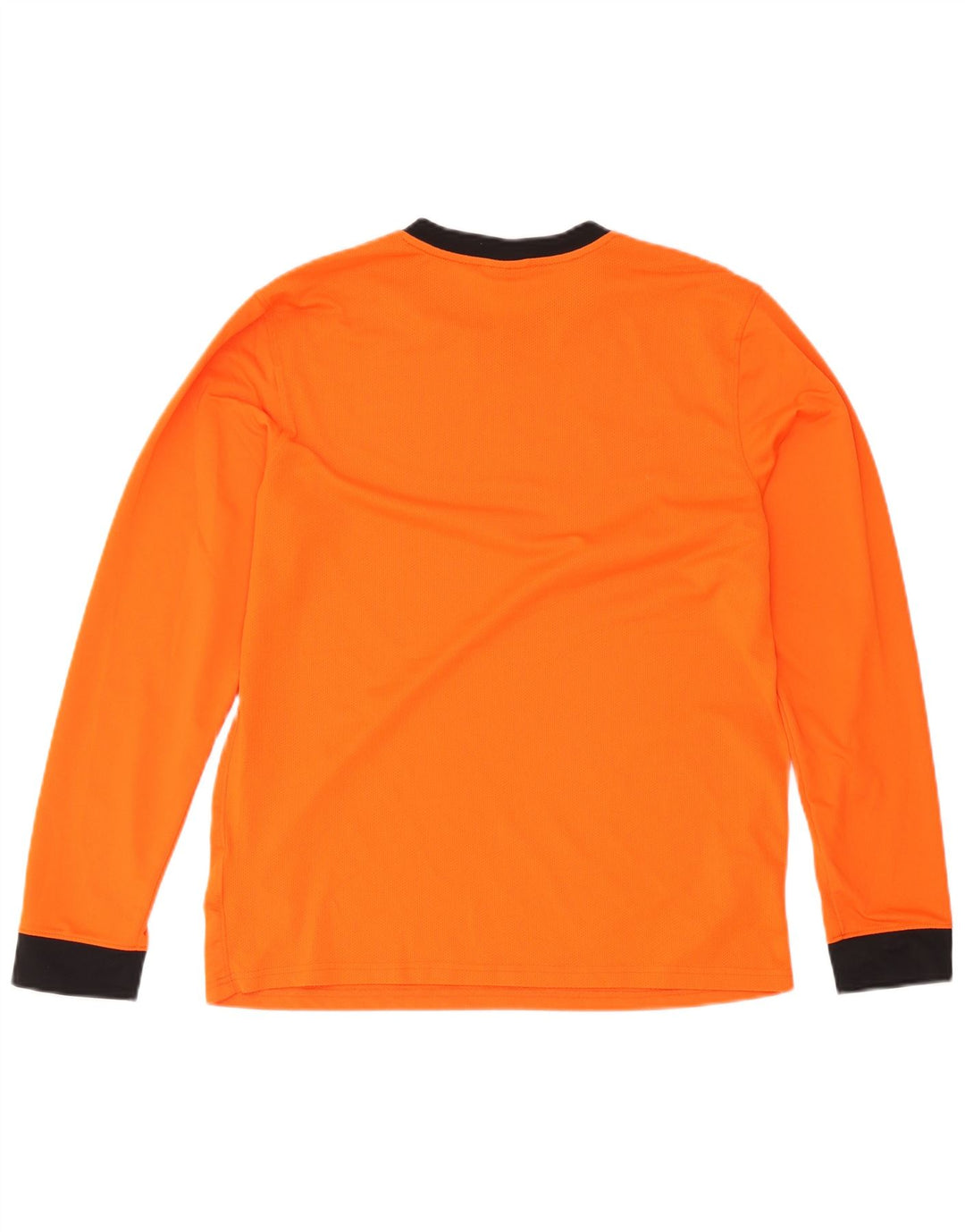 Nike - Camiseta Dri Fit para hombre, manga larga, poliéster color naranja grande