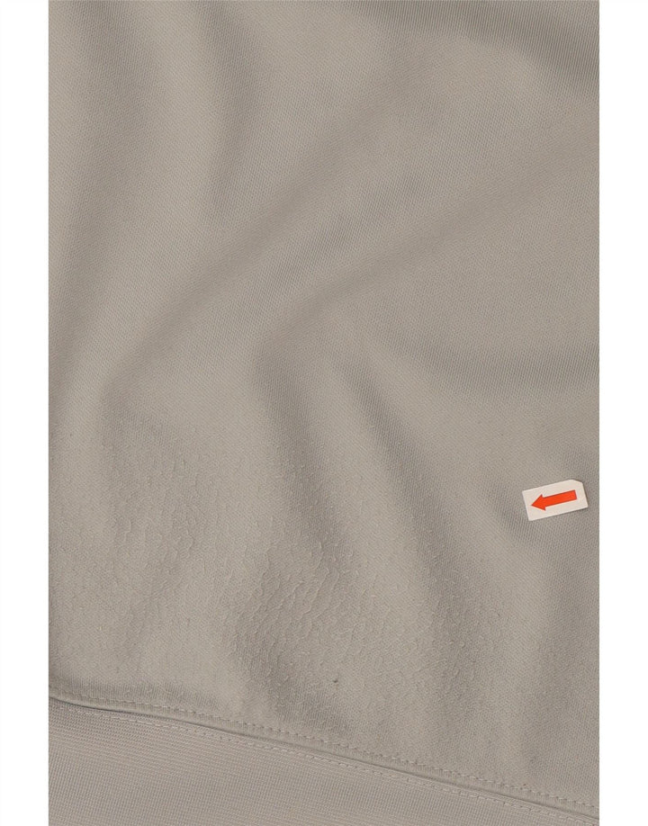 NIKE Sudadera con gráfico y cuello con cremallera para hombre, color gris grande