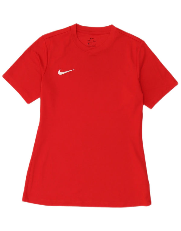 Nike Mens Dri Fit T-Shirt Top Medium Red Polyester