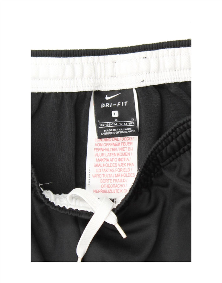 NIKE Boys Tracksuit Trousers 12-13 Years Large Black Polyester Vintage Nike and Second-Hand Nike from Messina Hembry 
